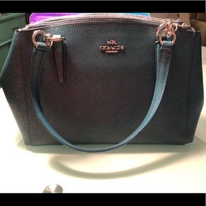 Blue sparkle Coach handbag